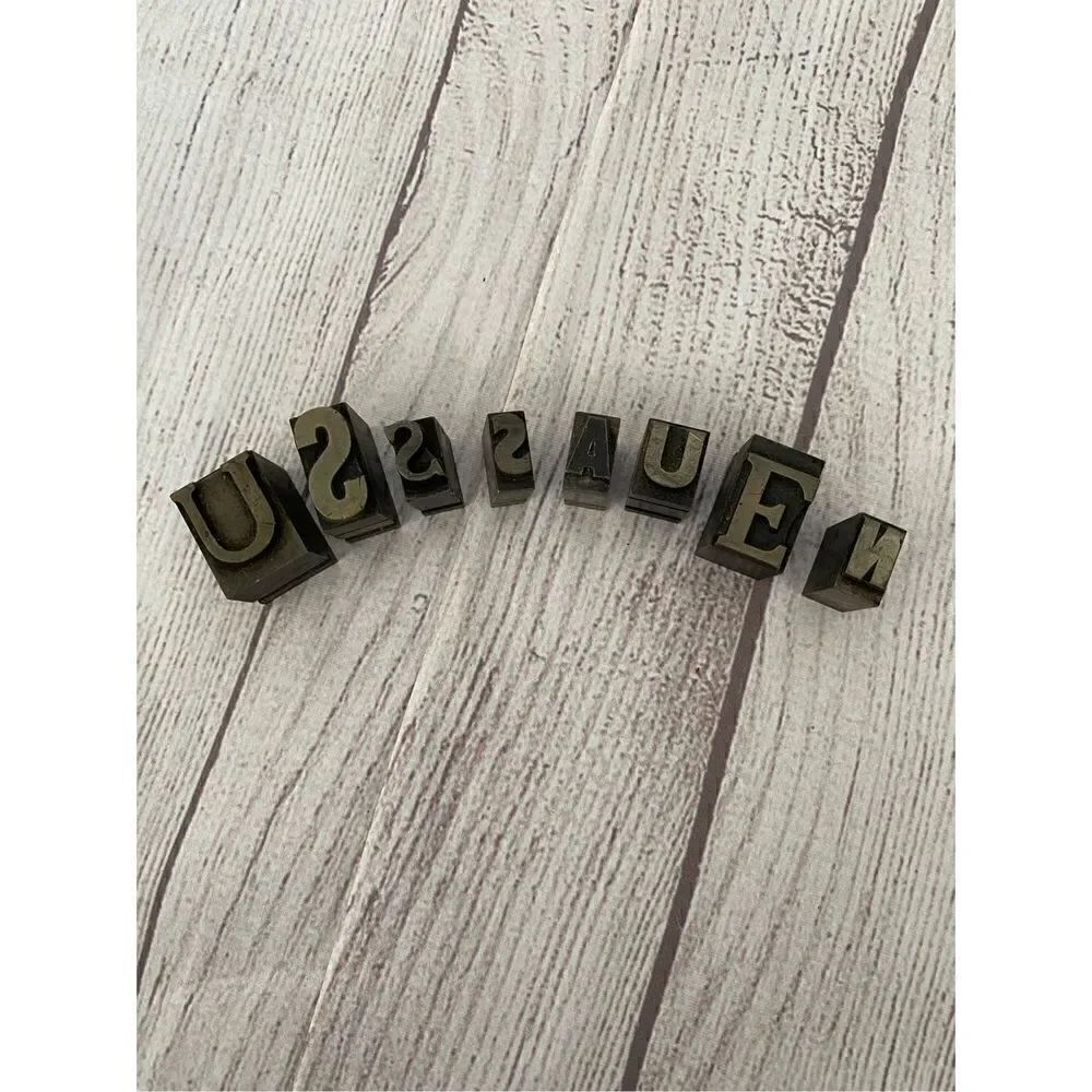 Vintage Metal Ink Stamps